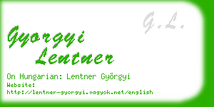 gyorgyi lentner business card